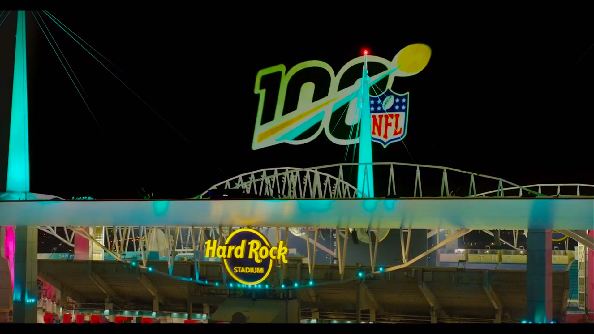 OMNISPACE360 NFL Projection Mapped Hologram Miami Super Bowl 2019 003